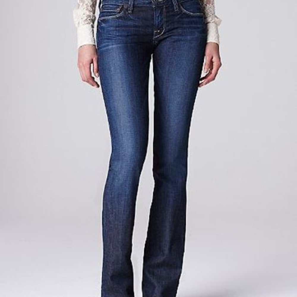 Lucky Brand Jeans Lola Boot Size 00/24 Regular NEW Lola Boot Dark Wash